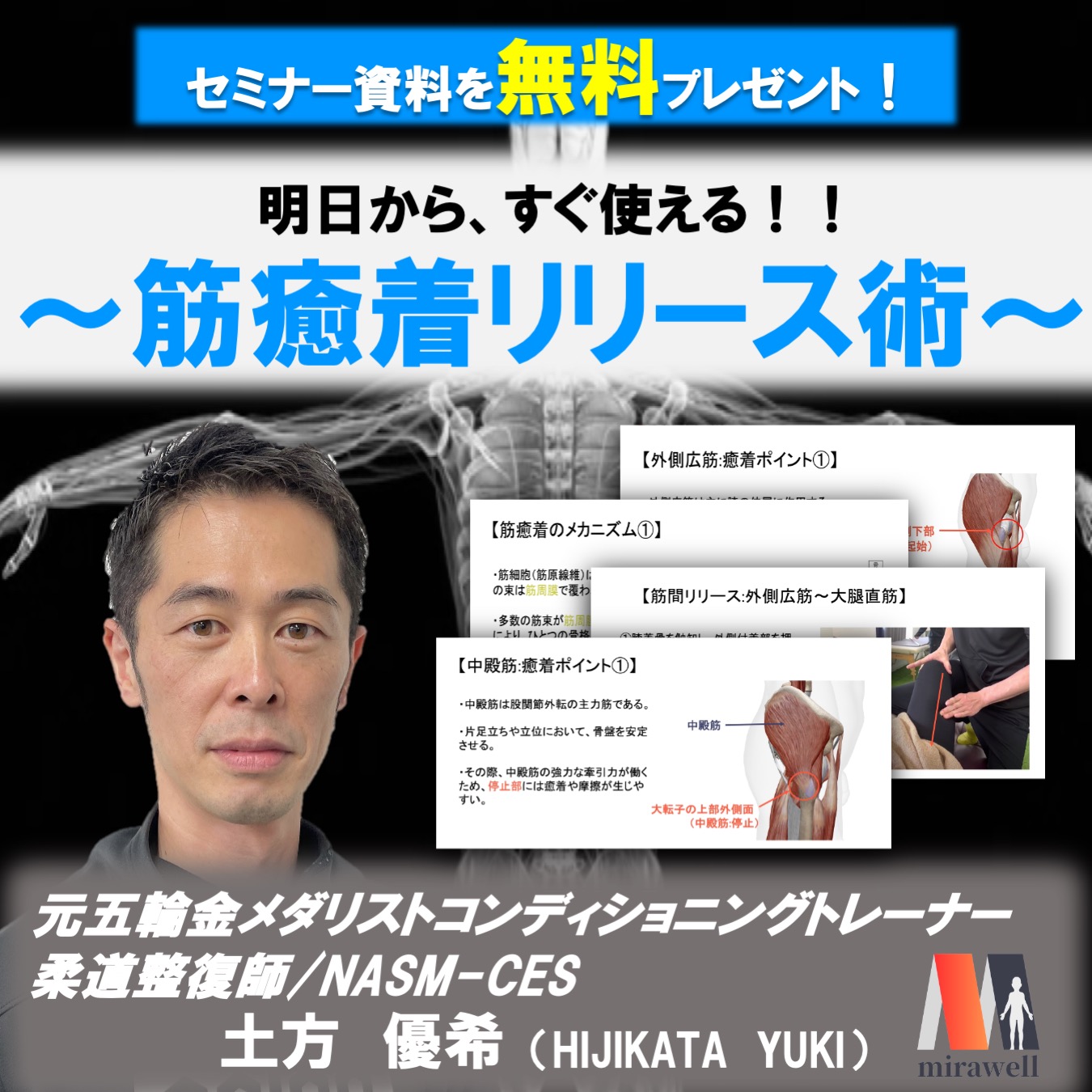 【無料】臀部・大腿部の筋癒着リリース（22ページ）