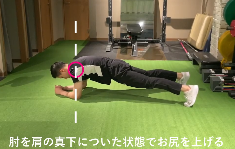 elbow plank hip extension